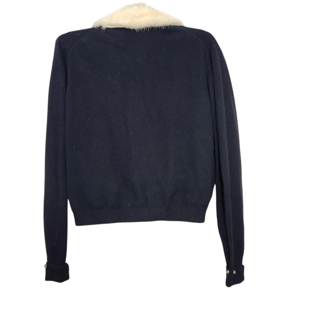 Vintage Bernhard Altmann Sweater Cardigan Womens Small Orange 100% Cashmere Read - Picture 2 of 16